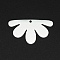 Non-Tarnish 201 Stainless Steel Pendants, Laser Cut, Flower, Stainless Steel Color, 18x33x1mm, Hole: 1.6mm