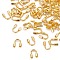 Eco-Friendly Rack Plating Brass Wire Guardians, Lead Free & Cadmium Free & Nickel Free, Golden, 5x4x1mm, Hole: 0.5mm