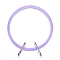 Ring Embroidery Plastic Hoops, with Iron Clasp, Lilac, 155x130x19mm, Inner Diameter: 121x103mm