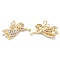 Alloy Pendants, with Rhinestone, Golden, Cadmium Free & Nickel Free & Lead Free, Angel Charms, Crystal AB, 20x28x4mm, Hole: 2.2mm