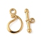304 Stainless Steel Toggle Clasps, Golden, Teardrop, 17.5x10x2mm, Hole: 2.2mm