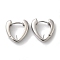 Brass Stud Earring Findings, Cadmium Free & Nickel Free & Lead Free, Platinum, 14.5x5mm, Pin: 0.9mm