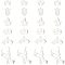 UNICRAFTALE 12Pcs 6 Style Golden Stainless Steel Charms Pendants Halloween Theme Charms Skull Pumpkin Dangle Earring Charms 1.2-1.5mm Hole Ghost Pendants for Earring Bracelets Making