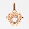 Rack Plating Brass Cage Pendants, Nickel Free, For Chime Ball Pendant Necklaces Making, Hollow, Heart, Golden, 20.5x21x15mm, Hole: 3.5x8.5mm, inner measure: 13.5x14.5mm