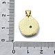 Латунные микро проложить кубического циркония подвески KK-V010-04G-02-3