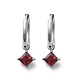 Серьги-кольца из нержавеющей стали 304 с микропаве из кубического циркония STAS-R004-01P-02-4