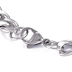 Устойчивые к потускнению браслеты figaro chain id из нержавеющей стали 304 BJEW-G631-05P-4