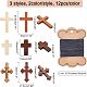 72шт 6 деревянных подвески WOOD-CA0001-23-2