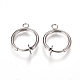 Фурнитура для сережек-клипс из нержавеющей стали марки 304 STAS-L238-025P-1