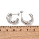 Серьги-гвоздики из циркония EJEW-D322-07P-01-5