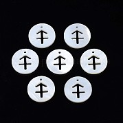 Подвески из натуральных пресноводных ракушек SHEL-N027-10C