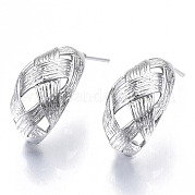Серьги-кольца из латуни KK-N232-110P-NF