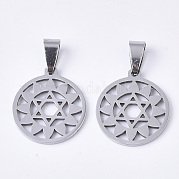 Подвески из нержавеющей стали с темой чакры STAS-N089-52P