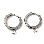 Фурнитура для сережек-колец huggie hoop из нержавеющей стали 201 STAS-A167-01G-P