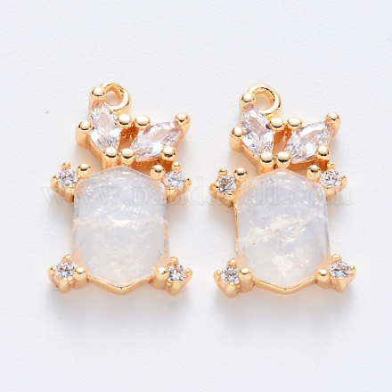 Медные циркониевые и стеклянные подвески KK-T049-058G-03-NF-1