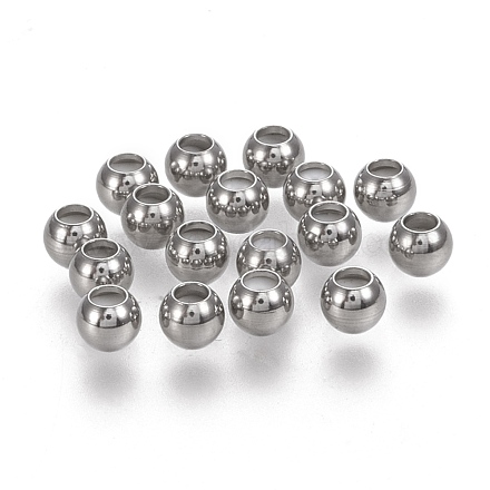 202 бусины из нержавеющей стали STAS-K204-02E-P-1