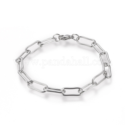 Браслеты-скрепки из нержавеющей стали 304 BJEW-I288-09P-1