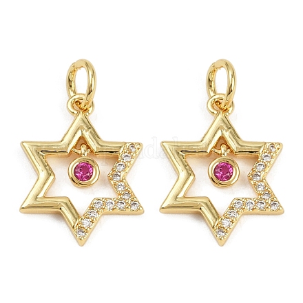 Латунные микро проложить кубического циркония подвески KK-L231-13G-02-1