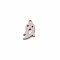 304 Stainless Steel Charms, Ghost, for Halloween, Stainless Steel Color, 11.5x7x1mm, Hole: 1mm