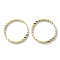 Brass Linking Rings, Cadmium Free & Lead Free, Textured Ring, Real 24K Gold Plated, 22x2mm, Inner Diameter: 20mm