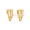 201 Stainless Steel Snap on Bails, Real 18K Gold Plated, 8x7~8x4.5mm
