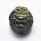 Natural Golden Sheen Obsidian Beads, Carved Pi Xiu, 27x22.5x20.5mm, Hole: 1.5mm