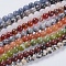 Natural Mixed Gemstone Beads Strands, Round, 6mm, Hole: 1mm, about 59~62pcs/strand, 15 inch