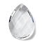 Transparent Glass Pendants, Faceted, Teardrop, for Chandelier Crystal Hanging Pendants, Clear, 36x24x11.5mm, Hole: 1.6mm