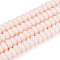 Baking Paint Glass Beads Strands, Rondelle, PeachPuff, 6x3mm, Hole: 1mm, about 118~121pcs/strand, 14.96~15.31''(38~38.9cm)