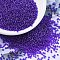 MIYUKI Round Rocailles Beads, Japanese Seed Beads, 11/0, (RR176) Transparent Cobalt Luster, 2x1.3mm, Hole: 0.8mm, about 50000pcs/pound