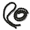 Natural Lava Rock Round Beads Strands, Black, 8mm, Hole: 1mm, about 47pcs/strand, 15.70''(39.88cm)