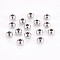 Non-Tarnish 304 Stainless Steel Smooth Round Beads, Stainless Steel Color, 10mm, Hole: 2mm