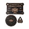 3Pcs 3 Styles Wood Pendulum Board, Dowsing Divination Board, for Witchcraft Wiccan Altar Supplies, Flat Round, Insects, 112.5~317x89.5~209x4.5mm, 1pc/style