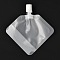 30ML PET Plastic Travel Bags, Empty Refillable Bags, with Caps, Diamond Shapes with Matte Style, for Cosmetics, Sun Cream, Clear, 108mm, Capacity: 30ml(1.01 fl. oz)