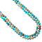 Natural Imperial Jasper Beads Strands, Round, Dyed, Sky Blue, 8mm, Hole: 1mm, about 48pcs/strand, 15.7 inch, 2strands/box