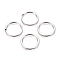 Alloy Split Key Rings, Keychain Clasp Findings, Chromium Plated, 25x2mm, Inner Diameter: 20mm
