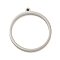 Non-Tarnish 304 Stainless Steel Laser Cut Pendants, Ring Charm, Stainless Steel Color, 32.5x30x3mm, Hole: 2mm