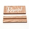 Middle Density Fibreboard(MDF) Plate Frame, Restaurant Accessories, Rectangle, BurlyWood, Finished Product: 3.8x12.7x6cm