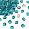 Preciosa® MAXIMA Crystal Round Stones, Czech Crystal, Bicone(436 11 177 Rivoli), Dura Foiling, 60230 Blue Zircon, SS47(10.55~10.9mm)