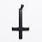304 Stainless Steel Big Pendants, Cross, Gunmetal, 55x30x2mm, Hole: 7x5mm