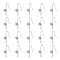 20Pcs Brass Earring Hooks, with Clear Cubic Zirconia & Horizontal Loops, Platinum, 14.5mm, Pin: 1mm