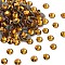 Preciosa® Crystal Hotfix Flatback Stones, Czech Crystal, Round(438 11 612 Chaton Rose VIVA 12 ®), 10070 Topaz, SS12(3.3~3.5mm)