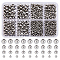 DICOSMETIC 880Pcs Round Ball Beads Stainless Steel Beads 1/1.5/2/2.4mm Hole Round Loose Spacer Beads Smooth Surface Beads Tiny Metal Beads for Bracelets DIY Jewelry Making