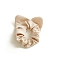 Cat Ear Shaped Cloth Hair Ties, Hair Accessories for Women Girls, Antique White, 115x100mm