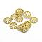 Brass Bead Caps, Apetalous, Lead Free & Cadmium Free & Nickel Free, Raw(Unplated), 11x3mm, Hole: 2mm
