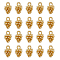 SUPERFINDINGS 20Pcs Brass Pendants Pine Cone Charms Pendants Unplated Brass Dangle Pendants for DIY Jewelry Making DIY Craft, Hole: 1.5mm