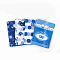 Printed Plastic Bags, Rectangle, Deep Sky Blue, 35x25cm, Unilateral Thickness: 0.035mm
