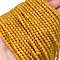 Natural Topaz Jade Beads Strands, Round, Grade A, 3mm, Hole: 0.5mm, about 136pcs/strand, 15.87''(40.3cm)