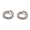 Non-Tarnish 304 Stainless Steel Twisted Jump Rings, Open Jump Rings, Stainless Steel Color, 6x1.2mm, Inner Diameter: 4mm