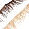 2Pcs 2 Colors Fashion Ostrich Feather Trimming, with Cloth Band, Ornament Accessories, Mixed Color, 105x0.8mm, 1m/pc, 1pc/color
